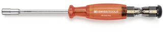 PB Swiss 6465 Red Insider Long Universal Holder 1/4" with 8 Precision Bits in Cardboard Box