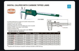 DIGITAL CALIPER WITH CARBIDE TIPPED JAWS