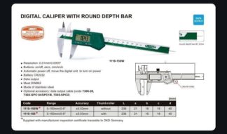 DIGITAL CALIPER WITH ROUND DEPTH BAR