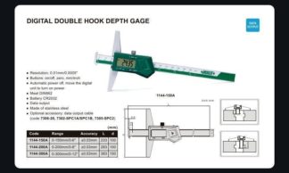 DIGITAL DOUBLE HOOK DEPTH GAGE (base length 150mm)