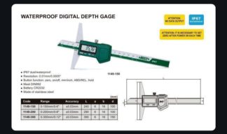 WATERPROOF DIGITAL DEPTH GAGE (base length 100mm)