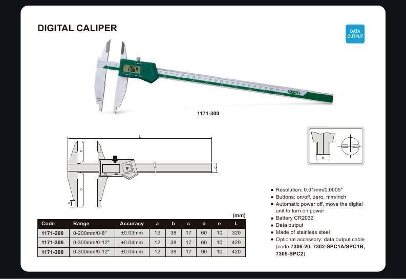DIGITAL CALIPER (jaw length 60mm)