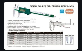 DIGITAL CALIPER WITH CERAMIC TIPPED JAWS