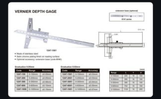 VERNIER DEPTH GAGE (base length 100mm)