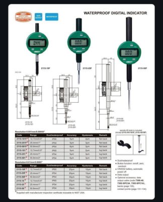 WARERPROOF DIGITAL INDICATOR (lug back, IP65)