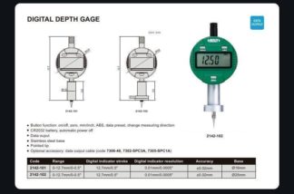 DIGITAL DEPTH GAGE (base Φ16mm)