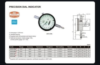PRECISION DIAL INDICATOR (lug back)