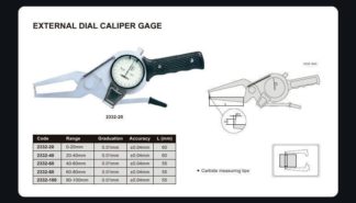 EXTERNAL DIAL CALIPER gage (jaw length 60mm)