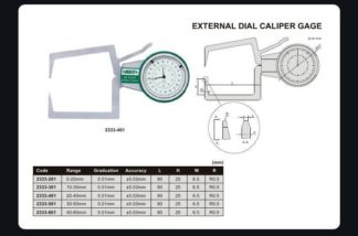 EXTERNAL DIAL CALIPER GAGE