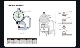 THICKNESS GAGE (flat-flat tips)