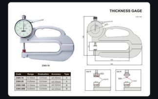 THICKNESS GAGE (flat-flat tips)
