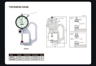THICKNESS GAGE (flat-flat tips)