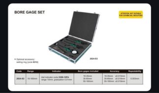 BORE GAGE SET (3pcs, setting ring is not included)