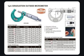 1μm GRADUATION OUTSIDE MICROMETER