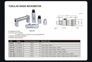 TUBULAR INSIDE MICROMETER - INSIZE 3222-6 2-6"