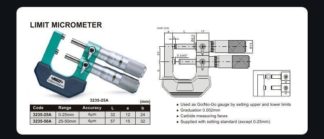 LIMIT MICROMETER | 1-2" | INSIZE 3235-2