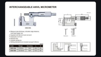 INTERCHANGEABLE ANVIL MICROMETER