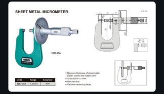 SHEET METAL MICROMETER