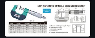 DISC MICROMETER - INSIZE 3294-1 0-1"