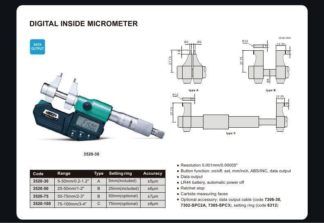 DIGITAL INSIDE MICROMETER (with setting ring)