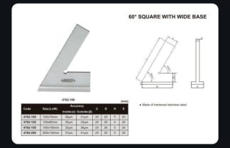 60° SQUARE WITH WIDE BASE