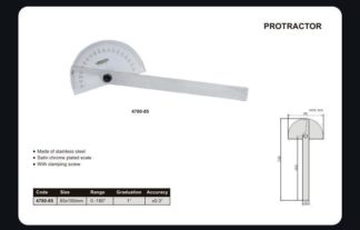 180 DEGREE PROTRACTOR - INSIZE 4780-85 85X150mm