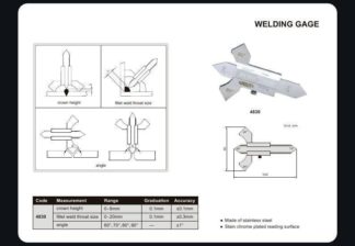 WELDING GAUGE - INSIZE 4830-E