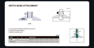 DEPTH BASE ATTACHMENTS - INSIZE 6140IN