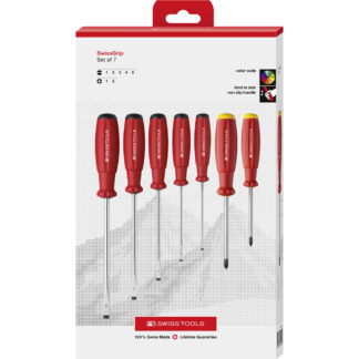 PB Swiss 7 Pce SwissGrip Slotted & Phillips Screwdriver Set