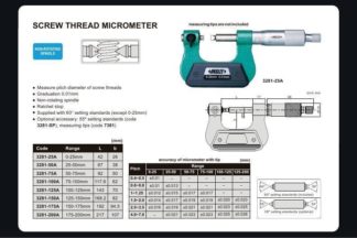 SETTING STANDARDS FOR SCREW THREAD MICROMETER 55°